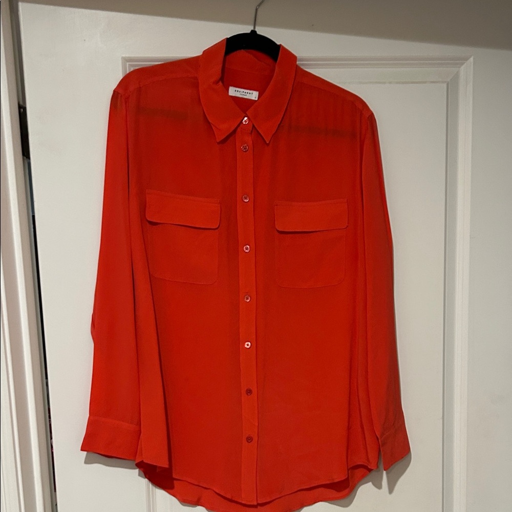 Equipment Vibrant Red Shirt